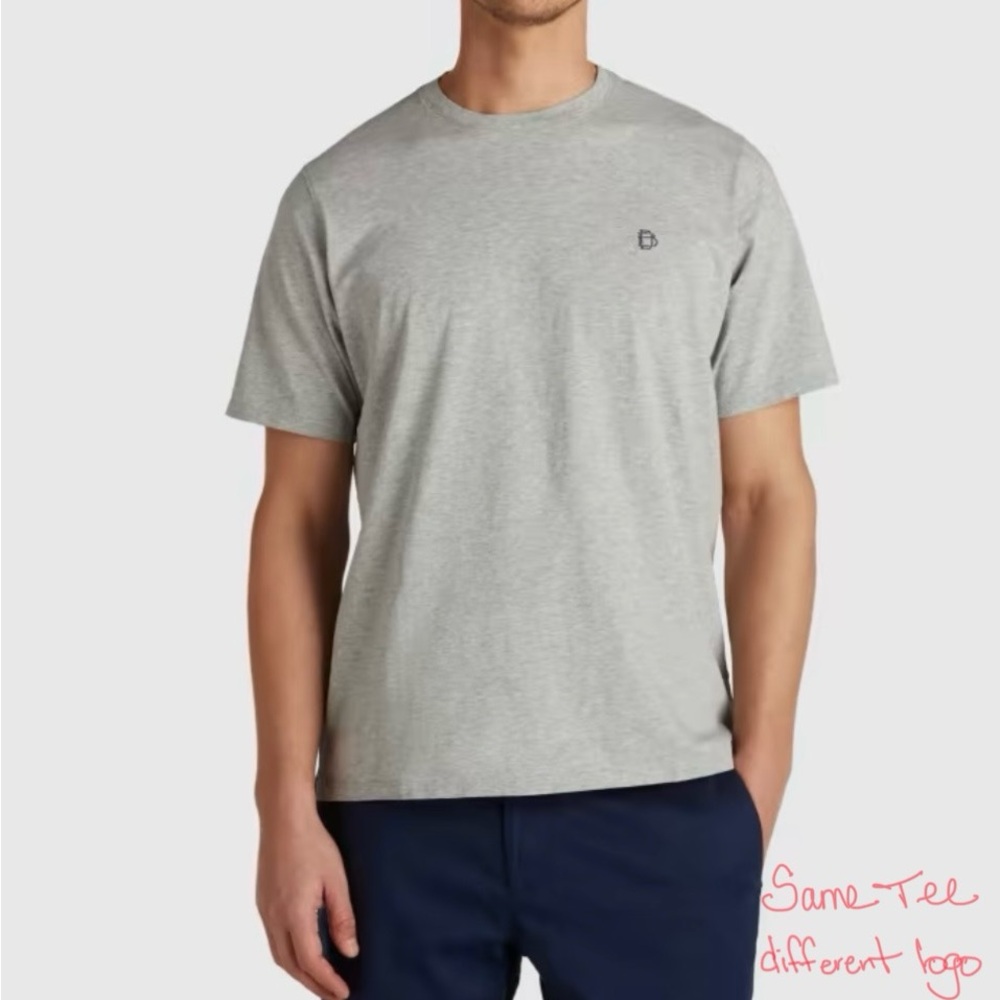 B. Draddy Gray Embroidered logo T-shirt Men’s Size Large